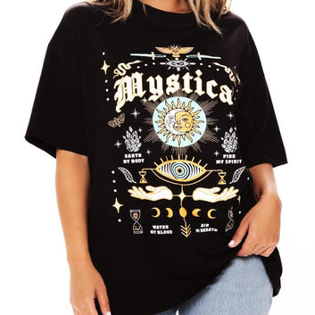 Mystical Celestial T Shirt Magic Occult Witch T-shirt