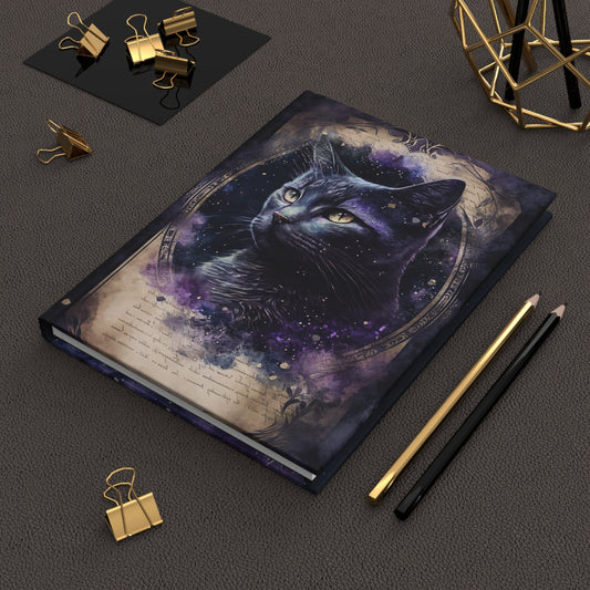 Magic black cat Notebook Witchy Journal-MoonChildWorld