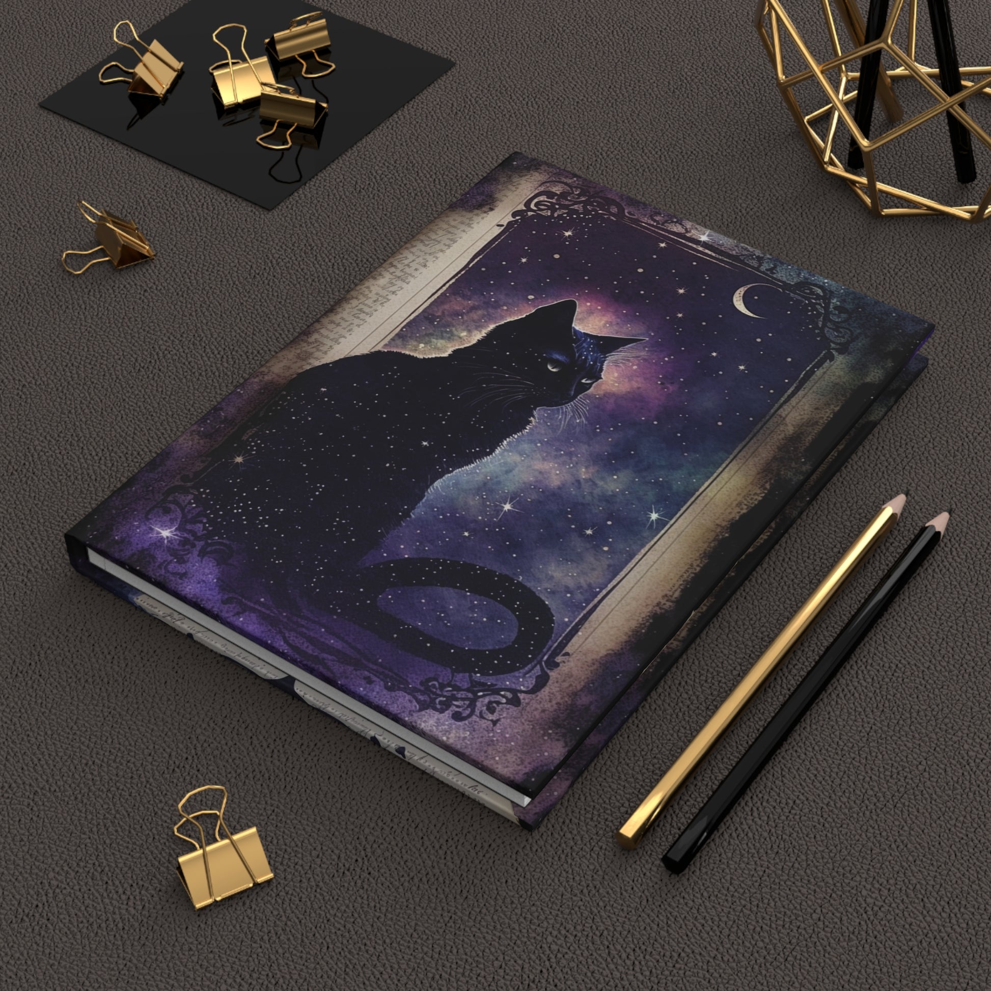 Magic black cat Notebook Witchy Journal-MoonChildWorld