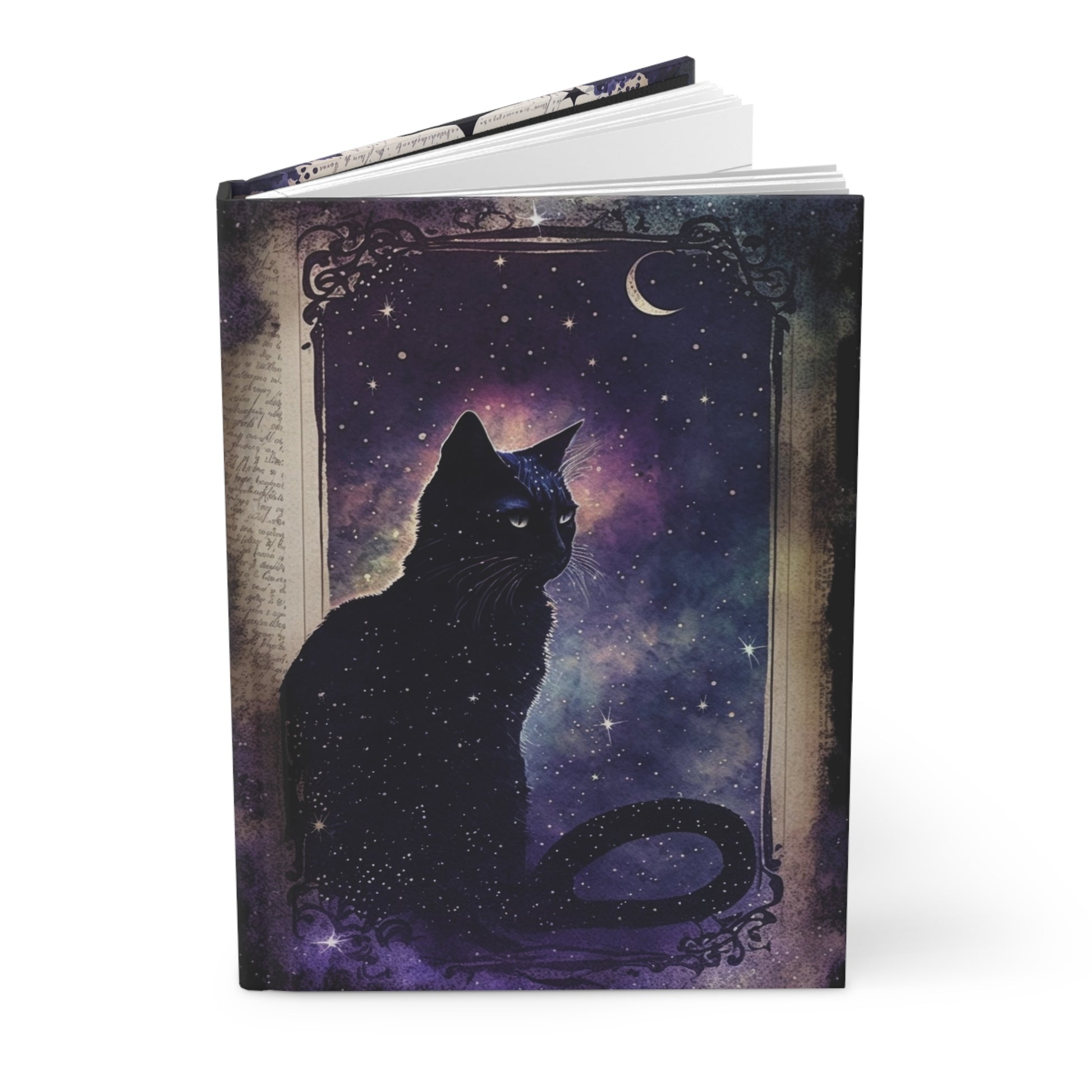 Magic black cat Notebook Witchy Journal-MoonChildWorld