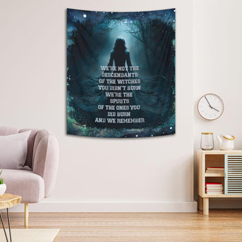 Dark Witch Tapestry Wicca Wall Hanging-MoonChildWorld