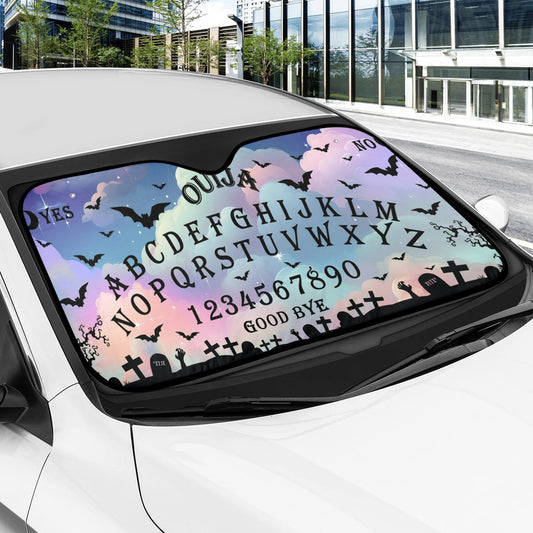 Pastel Ouija Car Sun Shade