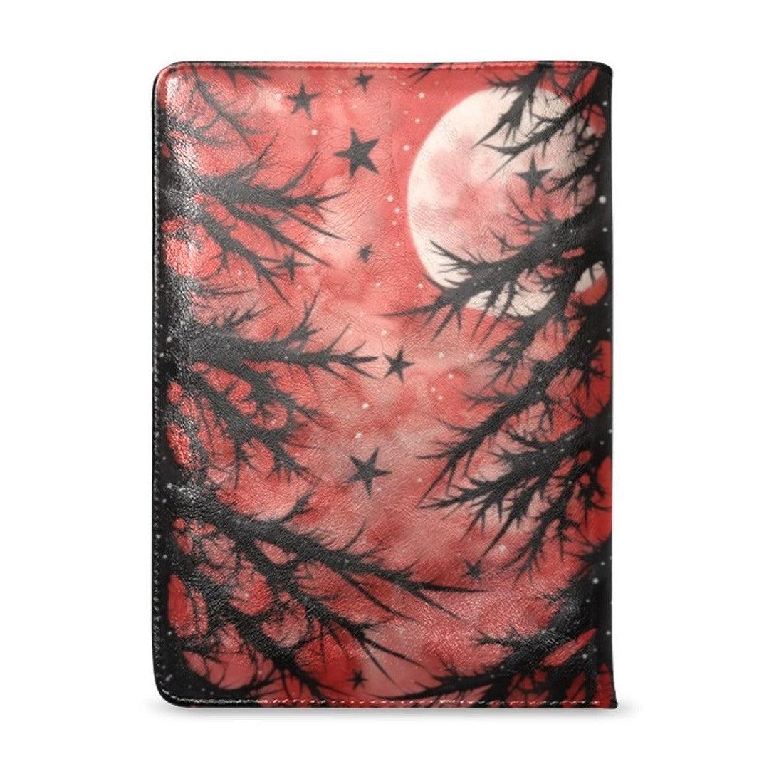 Dark Gothic Christmas Leather Notebook A5-MoonChildWorld
