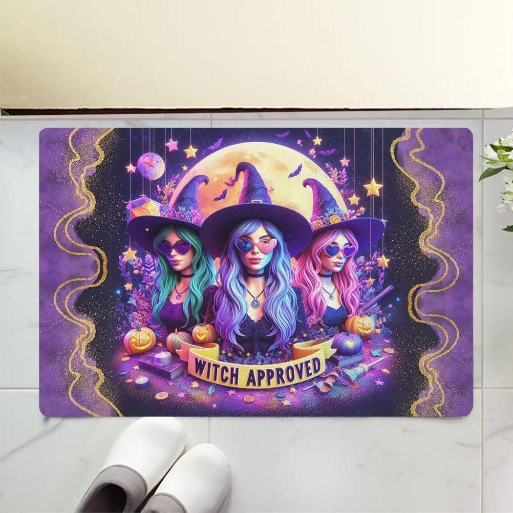 Modern Witch Approved Halloween Doormat for Spooky Season-MoonChildWorld