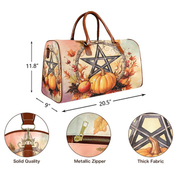 Litha Pentacle Pagan Travel Bag-MoonChildWorld
