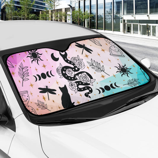 Celestial Wicca Car Sun Shade