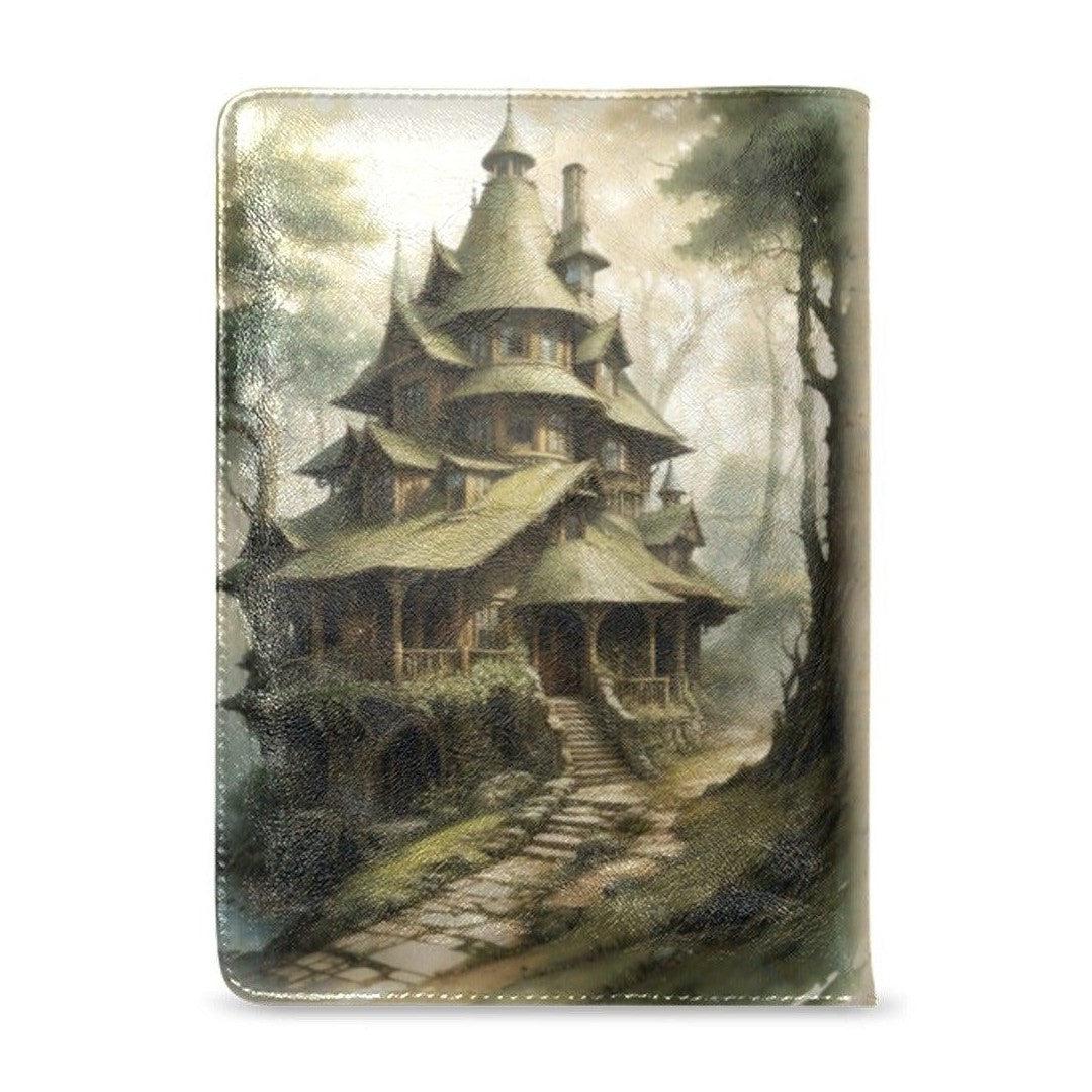 Vintage village witch Leather Notebook A5-MoonChildWorld