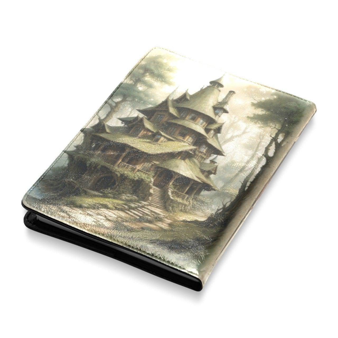 Vintage village witch Leather Notebook A5-MoonChildWorld