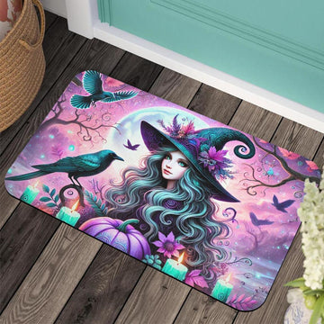 Halloween Witch Doormat Gothic Doormat for Spooky Season-MoonChildWorld