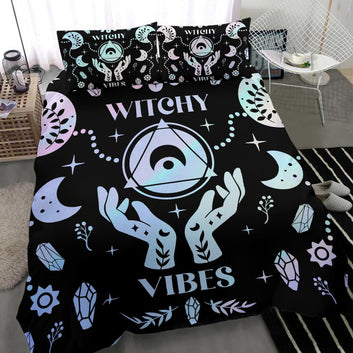 Crystal moon Witchy Bedding Set