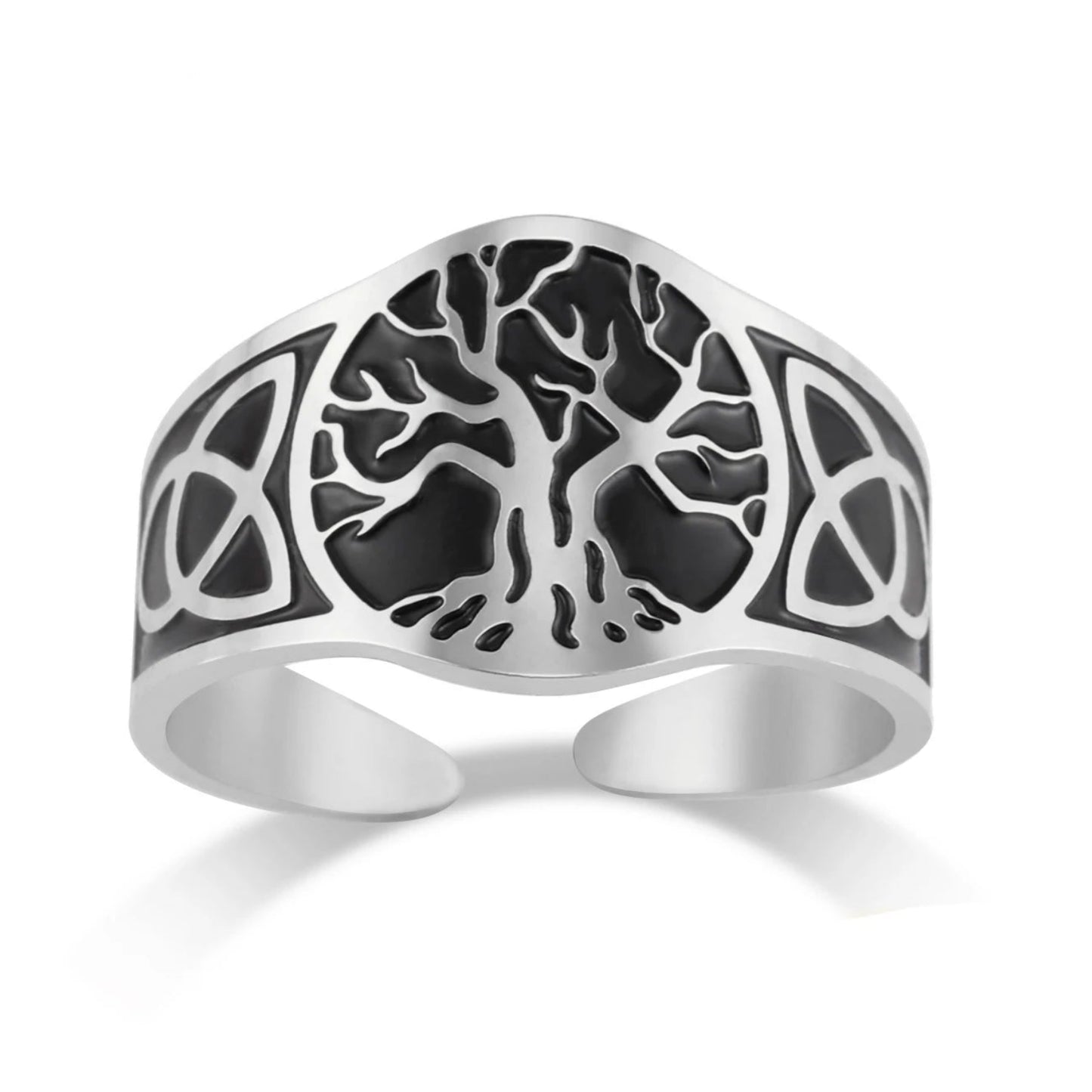 Celtic Knot Tree of Life Open Ring โ Nordic Pagan Amulet Jewelry-MoonChildWorld