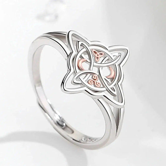 Celtic Knot Witchcraft Ring Wicca Jewelry-MoonChildWorld