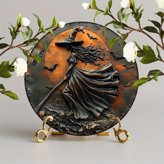 Moon Witch Gothic Metal Sign Halloween Home Decor-MoonChildWorld