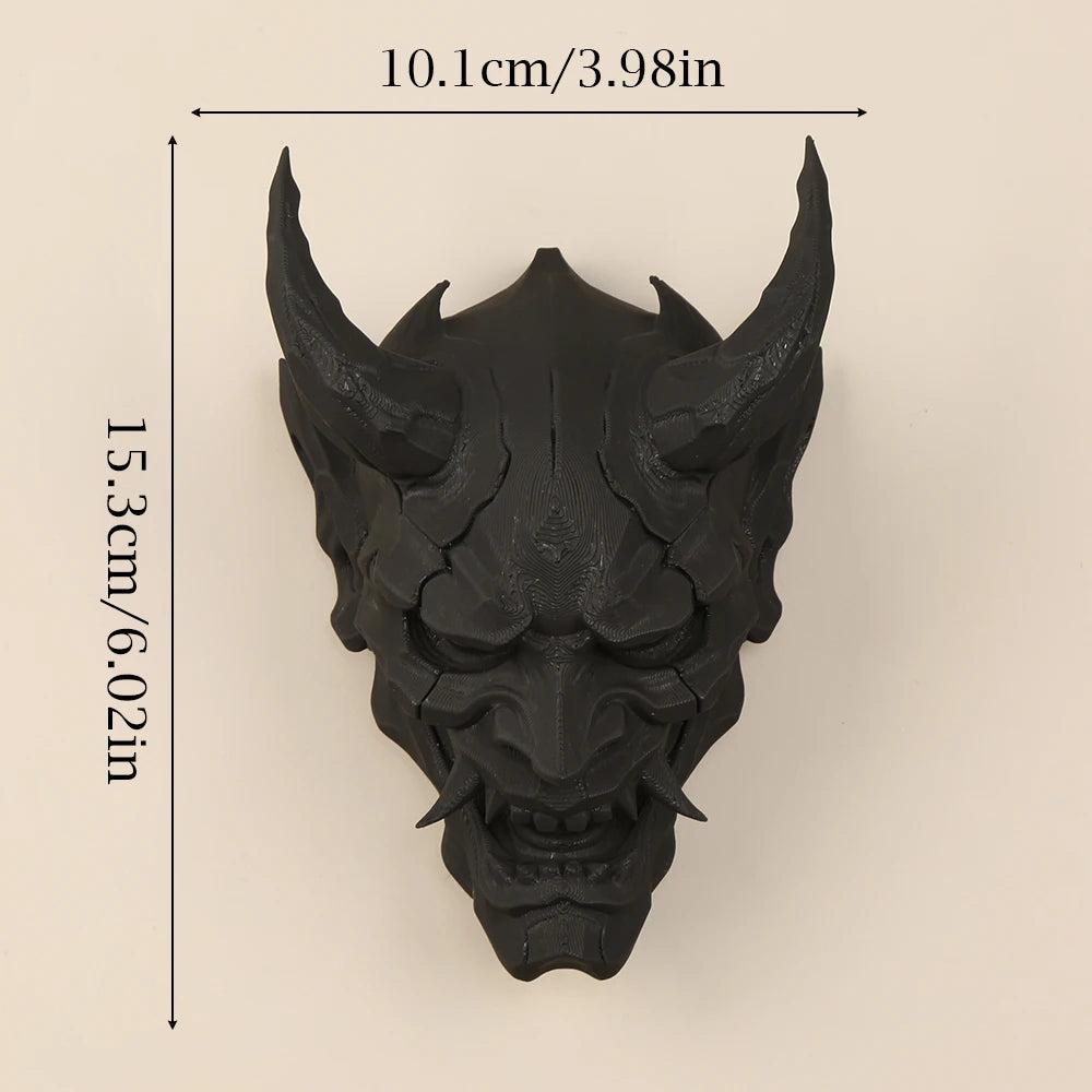Dark Style Demon Mask Wall Hanging -Gothic Wall Art For Halloween Home Decoration-MoonChildWorld