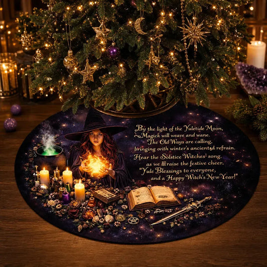 mockup_Dark Witch Gothic Yule Tree Skirt – Pagan Witchy Decor_1.webp