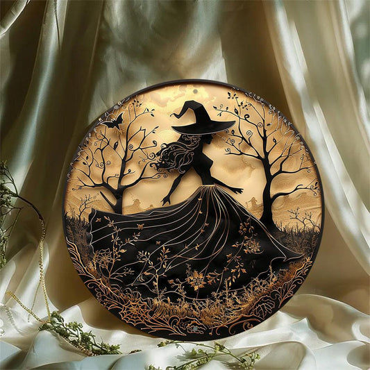 Halloween Witch Metal Sign Gothic Decor-MoonChildWorld