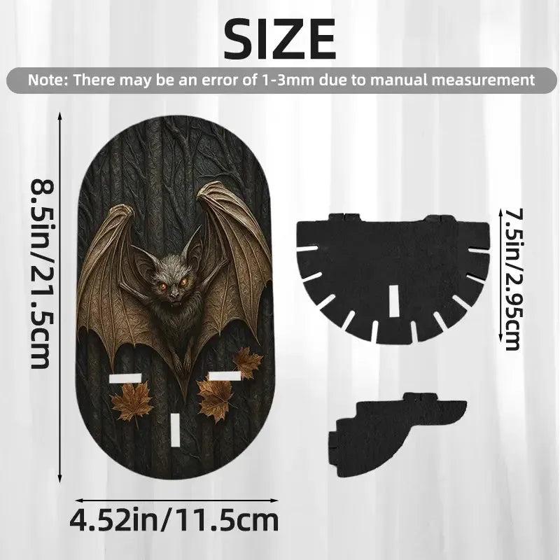Gothic Bat Halloween Wall Shelf – Wooden Floating Shelf Witch Altar Decor-MoonChildWorld