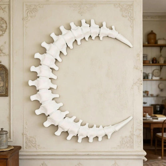 Gothic Moon Spinal-shaped Witchy Wall Decoration for Halloween-MoonChildWorld
