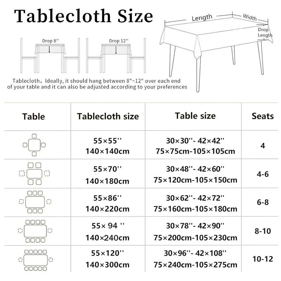 Gothic Raven Crow Halloween Tablecloth Witchy Table Decor-MoonChildWorld