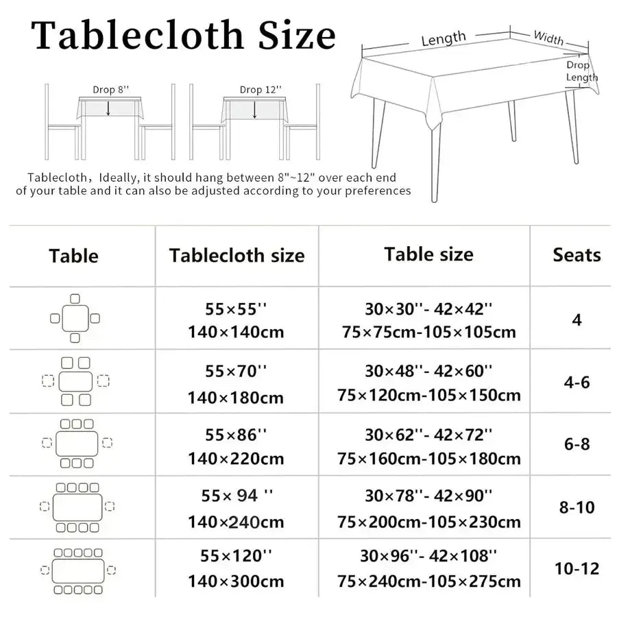 Gothic Raven Crow Halloween Tablecloth Witchy Table Decor-MoonChildWorld