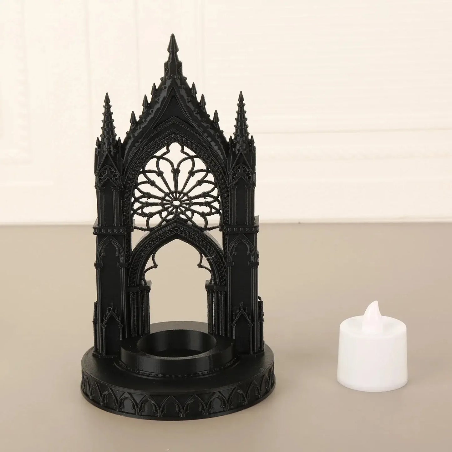 Gothic spire candle holder – ritual altar candle stand