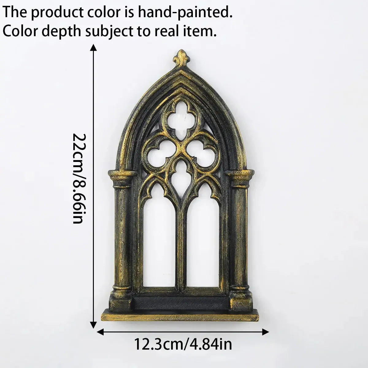 Rose window crystal shelf – witchy altar wall decor