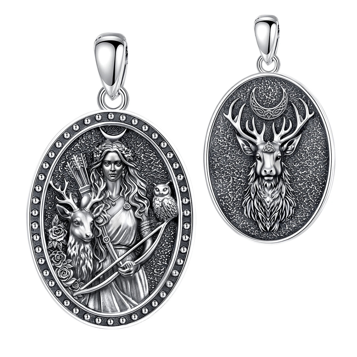 Size reference for the Greek goddess Artemis necklace