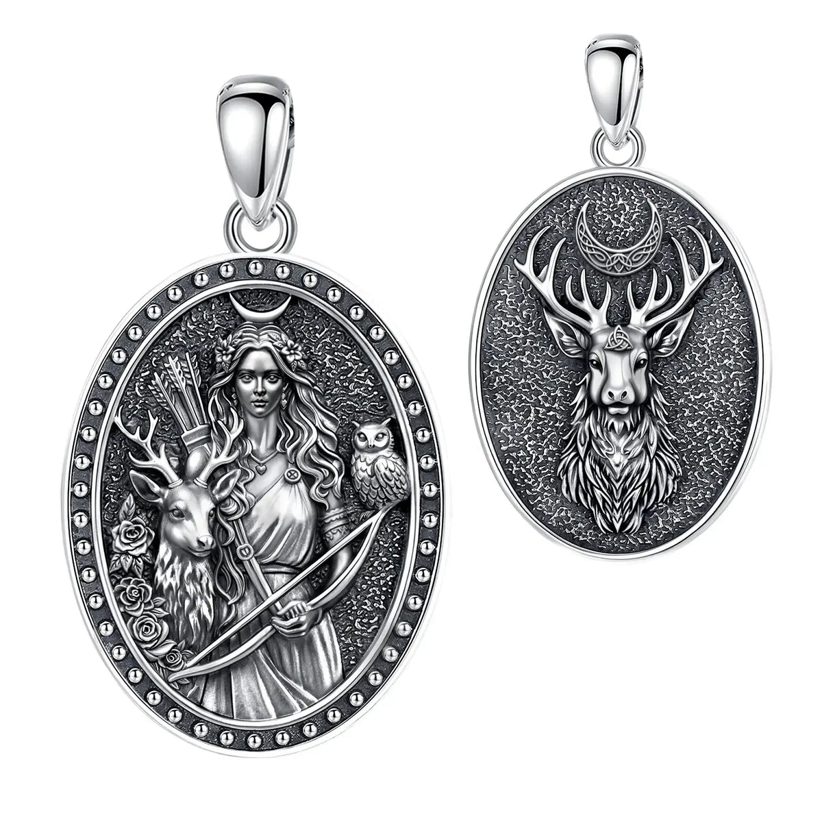 Size reference for the Greek goddess Artemis necklace