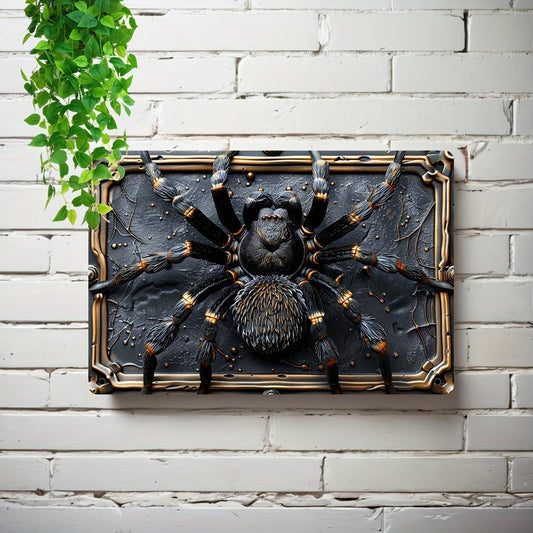 Halloween Spider Metal Sign Spider Wall Art Gothic Home Decor-MoonChildWorld