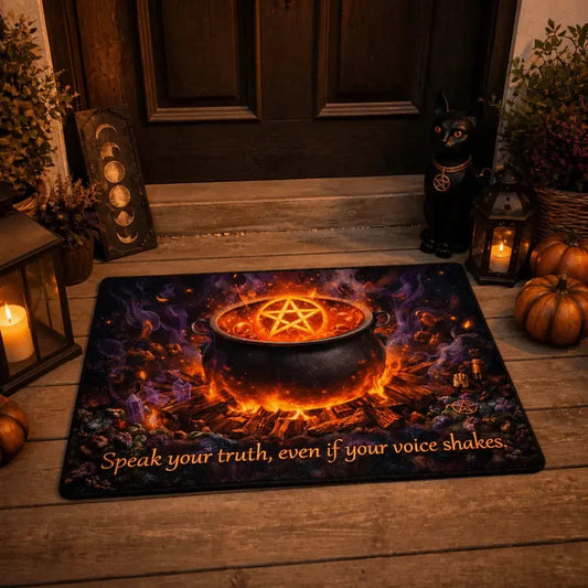 Halloween Witchy Cauldron Doormat Gothic Doormat for Spooky Season_mockup_1.webp
