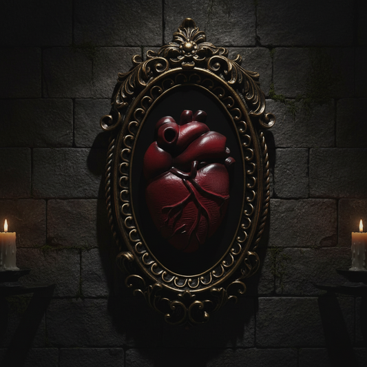 Heart Wall Sculpture โ Vintage Gothic Art Wall Decoration-MoonChildWorld
