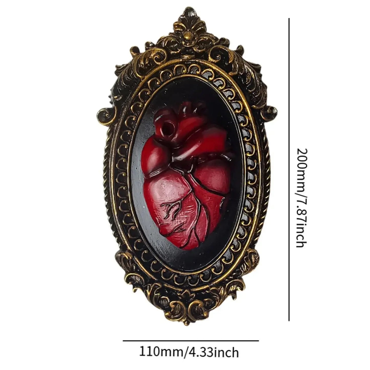 Heart Wall Sculpture – close-up detail