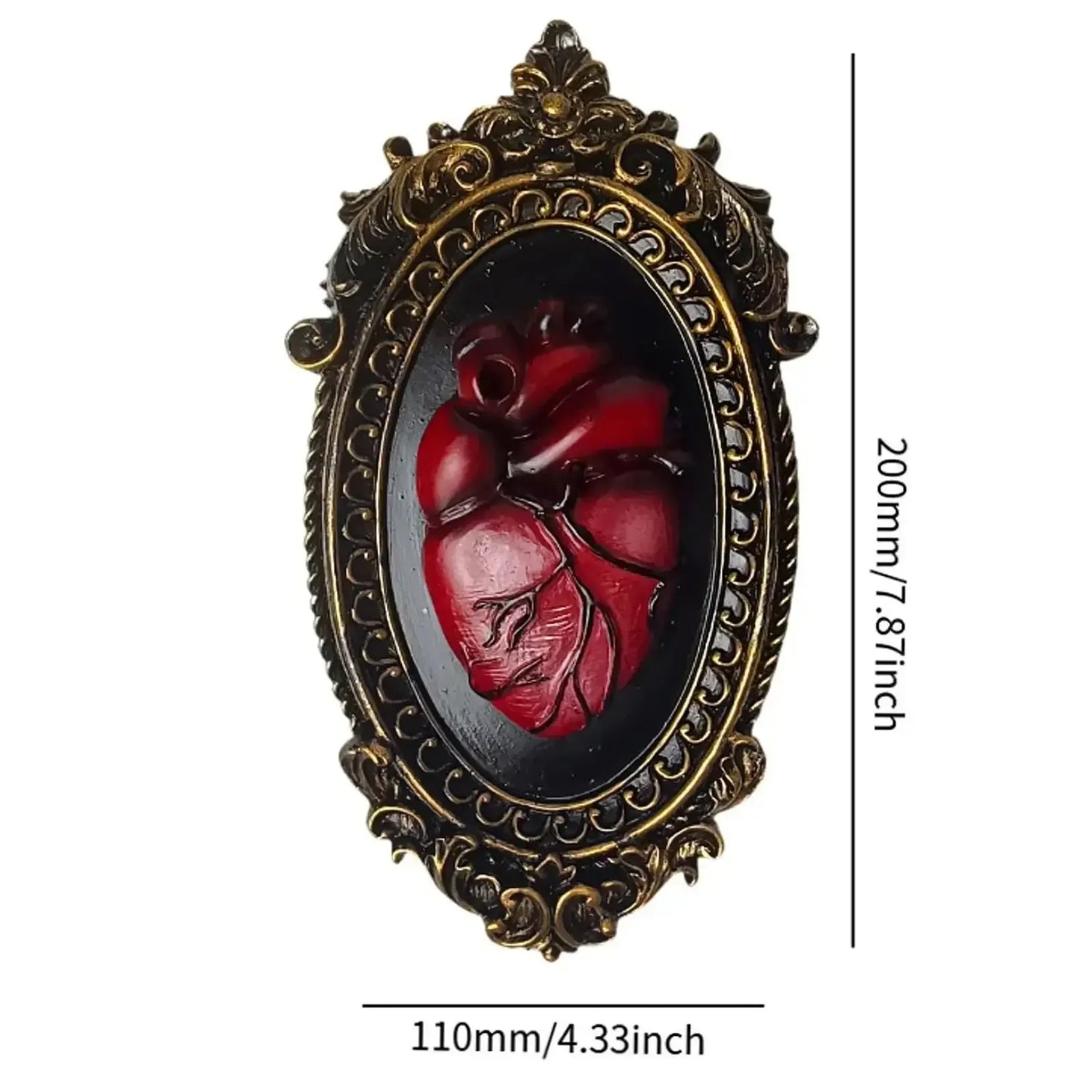 Heart Wall Sculpture – close-up detail