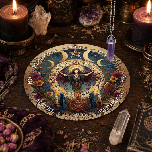 Lunar Altar Pendulum Board for Oracle & Energy Work-MoonChildWorld