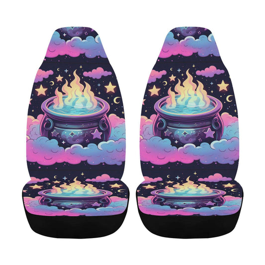 Magic Cauldron Witch Car Seat Cover-MoonChildWorld