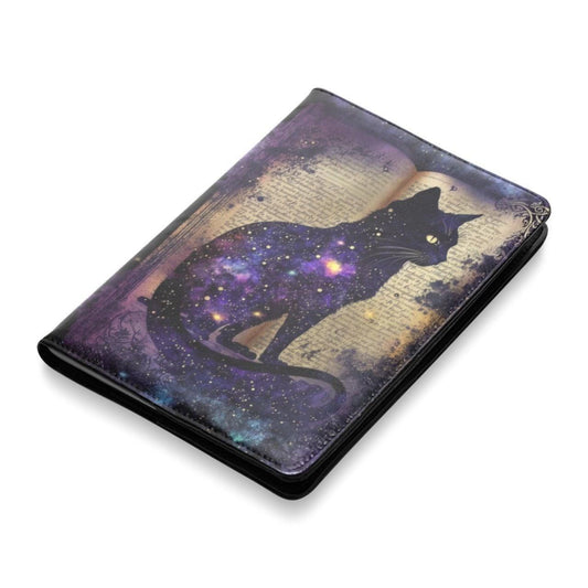Magic black cat Leather Notebook A5-MoonChildWorld