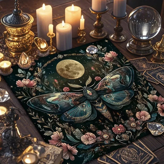 Moon Phase Tree of Life Pagan Tarot Altar Cloth-MoonChildWorld