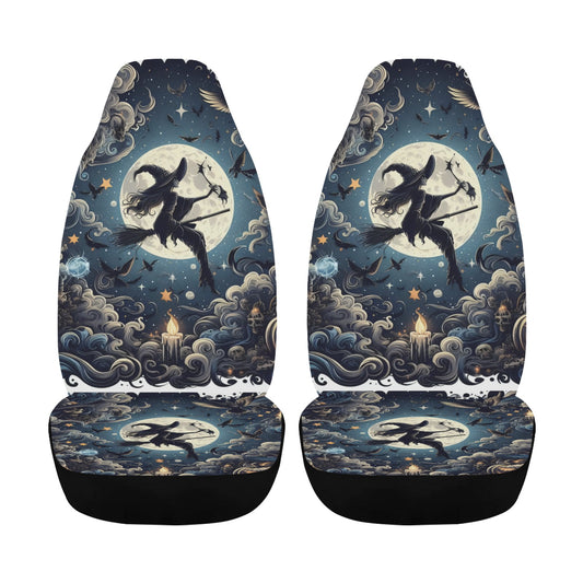 Moon Witch Halloween Car Seat Cover-MoonChildWorld