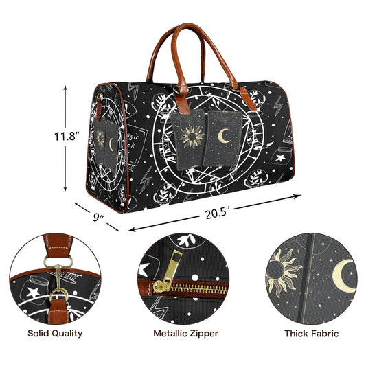 Mysteric Tarot Card Magic Witch Travel Bag-MoonChildWorld