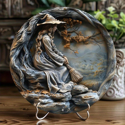 Mystic Witch Metal Sign Enchanting Decor-MoonChildWorld