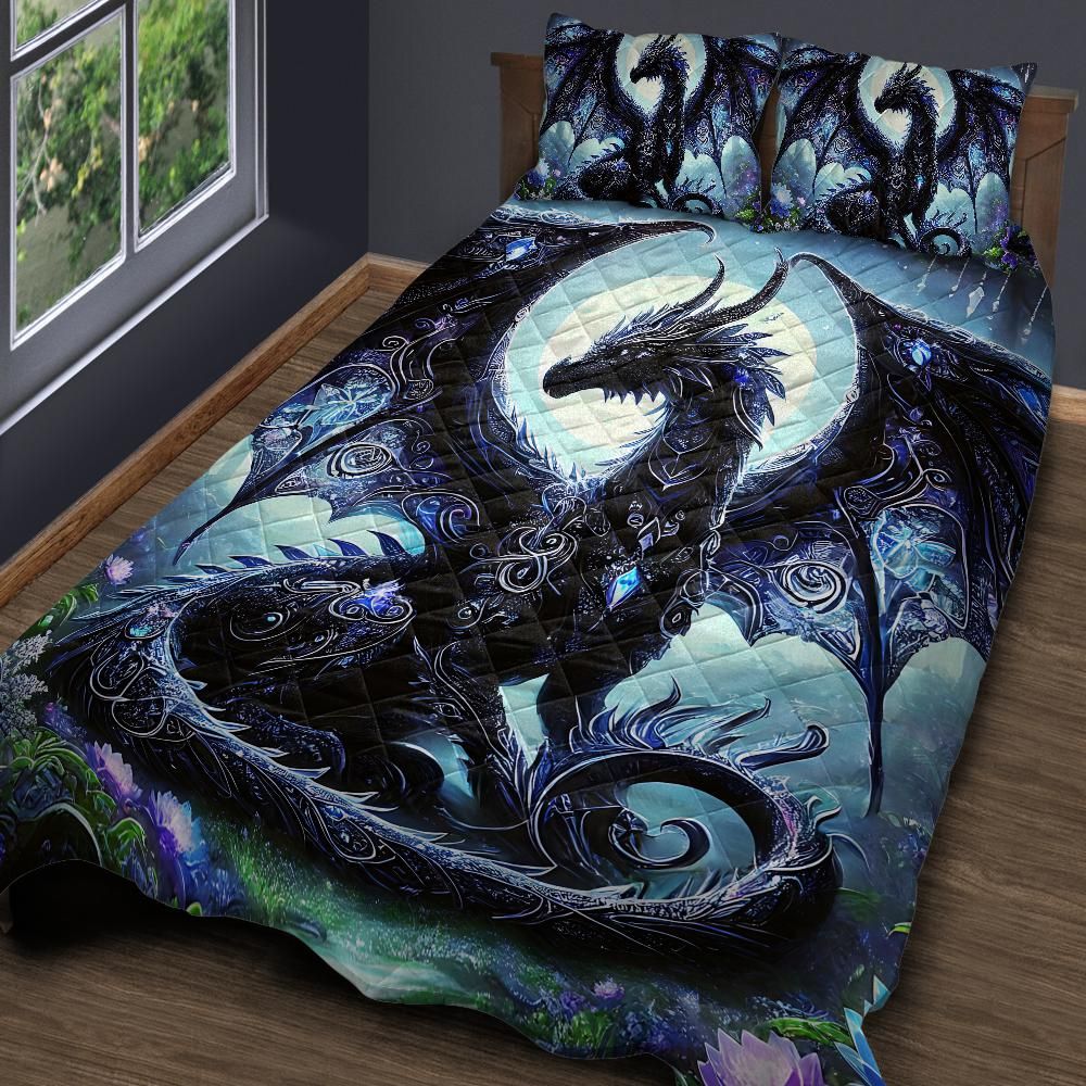 Mystical Dragon Quilt Bedding Set for Dragon Lovers-MoonChildWorld