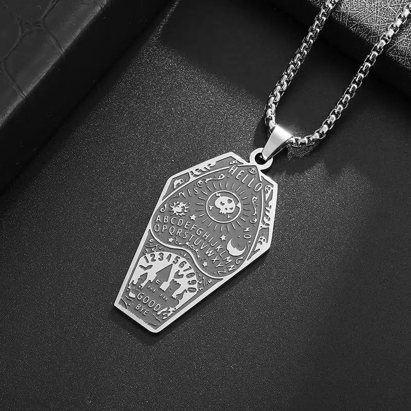 Ouija Witch Coffin Castle Gothic Necklace Halloween Accessories-MoonChildWorld