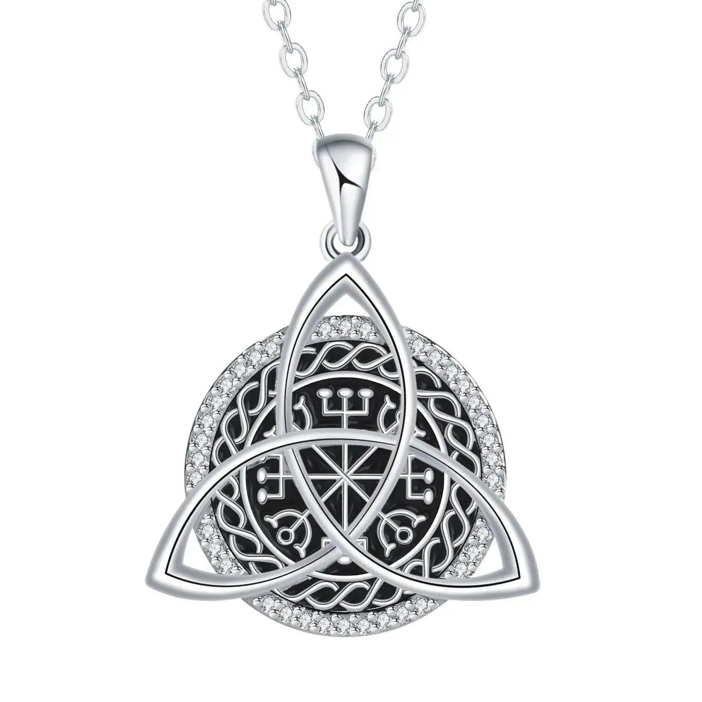 Pagan Celtic Knot Triquetra Necklace Norse Viking Mystic Jewelry-MoonChildWorld