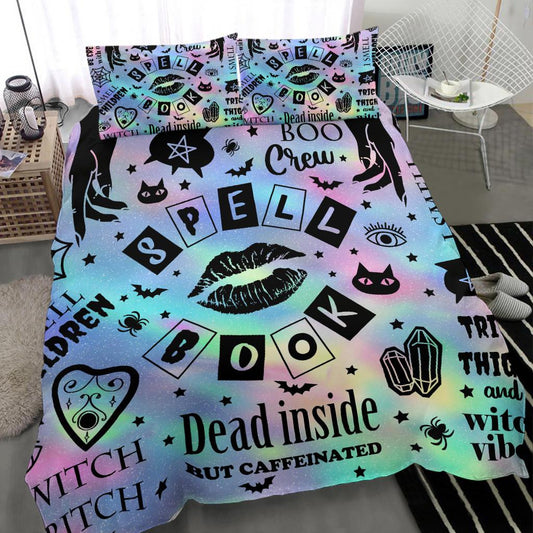 Pastel goth witch Bedding Set-MoonChildWorld