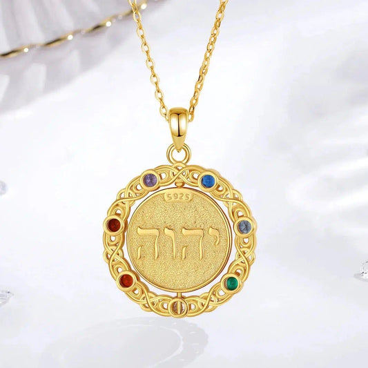 Pentacle Necklace 7 Color Chakra Rotatable Wiccan Necklace-MoonChildWorld