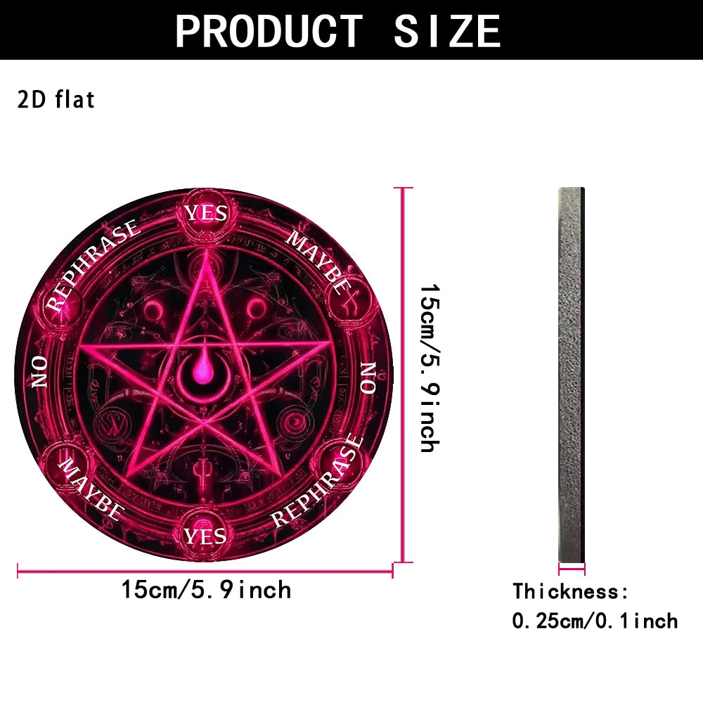 Pentagram Pendulum Board for Tarot & Altar Rituals-MoonChildWorld
