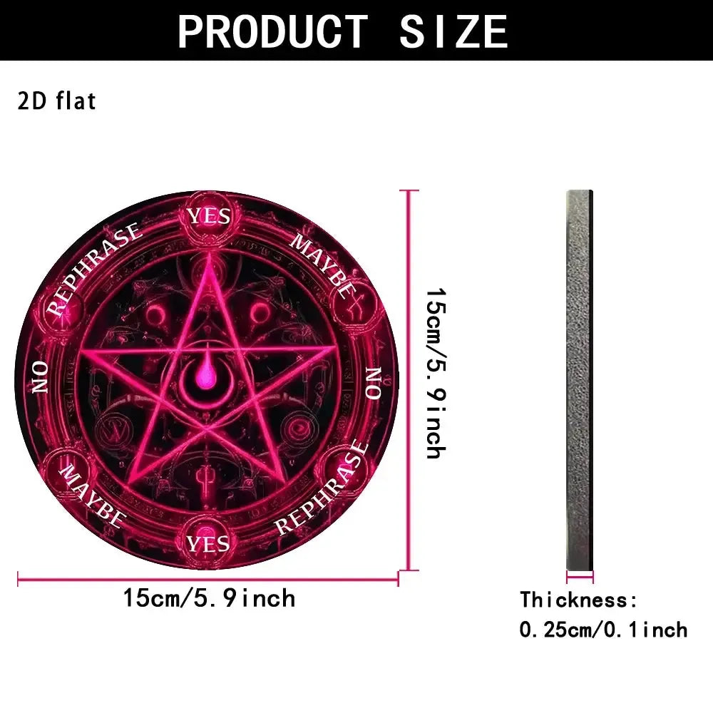 Pentagram Pendulum Board for Tarot & Altar Rituals-MoonChildWorld