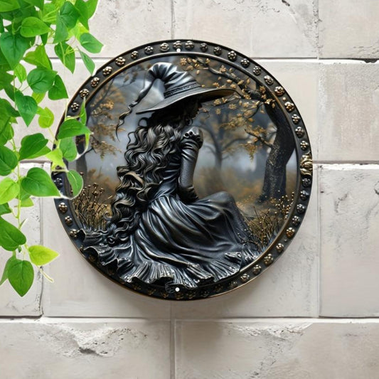 Dark Witch Metal Sign Mystic Witch Home Decor-MoonChildWorld