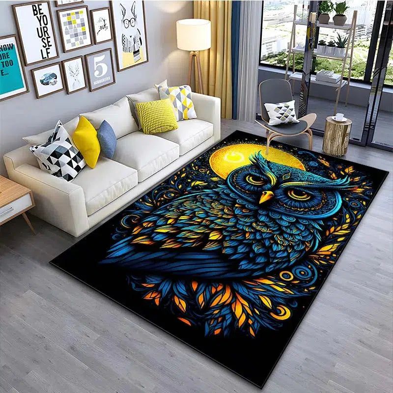 Night Owl Carpet Witchy Area Rug-MoonChildWorld