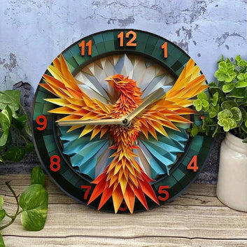 Phoenix Wall Clock Phoenix Home Decor-MoonChildWorld